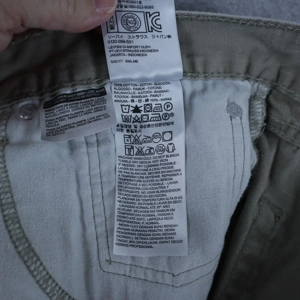 Levi's 505 Jeans Mens 40x30 Regular‎ Fit 5-Pocket Cotton Denim Beige